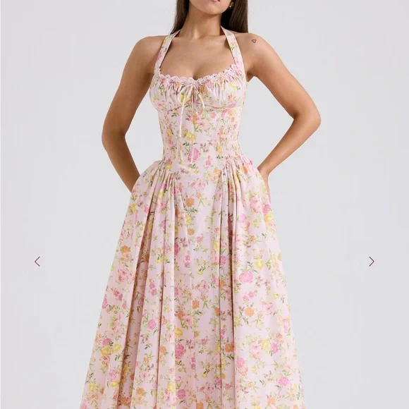 chinese dress ladies Adabella floral maxi dress main image 1
